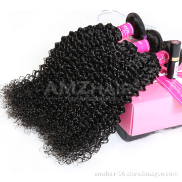Unprocessed Mongolian Kinky Curly Hair Wholesale Virgin Cuticle Aligned Human Hair Weave Bundle Extensions In Stock Free Sample